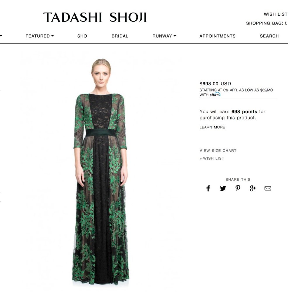TADASHI SHOII Dress